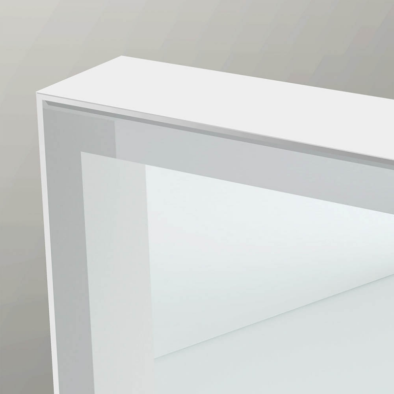 Origins Living Tate Light B008271 Origins Living Tate Light Rectangular Mirror 120 White - 120x70cm B008271