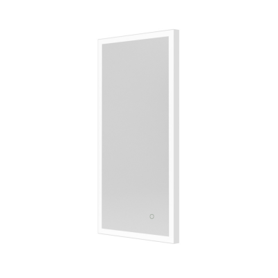Origins Living Tate Light Rectangular Mirror 50 White - 50x100cm B008257
