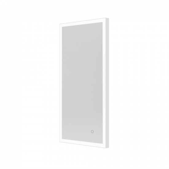 Origins Living Tate Light Rectangular Mirror 50 White - 50x100cm B008257
