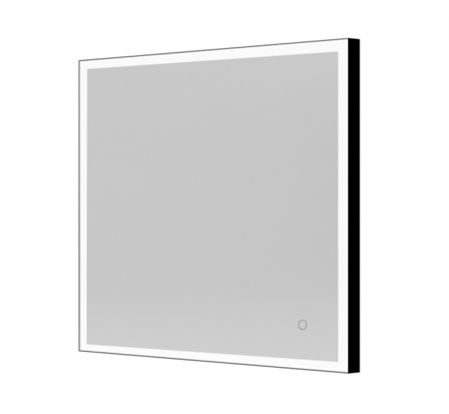 Origins Living Square Mirrors B008226 Origins Living Tate Light Square Mirror 70 Black - 70x70cm B008226