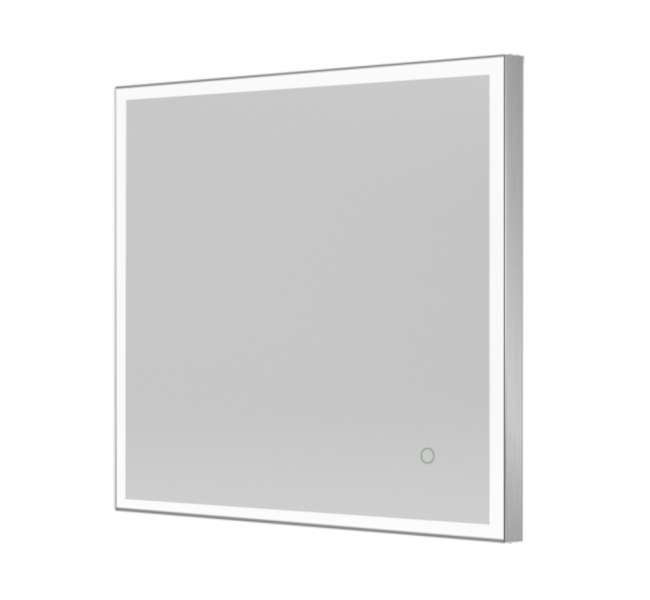 Origins Living Square Mirrors B008301 Origins Living Tate Light Square Mirror 70 Polished - 70x70cm B008301
