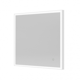 Origins Living Tate Light Square Mirror 70 White - 70x70cm B008264 from Ebzone