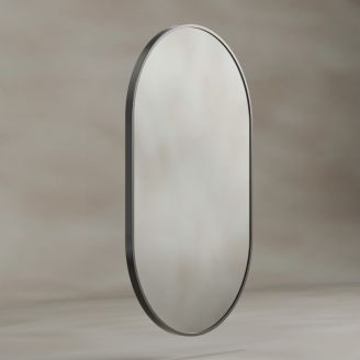 Dockland Capsule and Arched Mirrors DKL-00C058-GM Origins Living Docklands Capsule Mirror 50 Gunmetal - 50x80cm DKL-00C058-GM