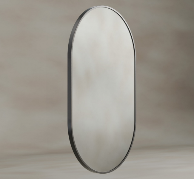 Dockland Capsule and Arched Mirrors DKL-00C058-GM Origins Living Docklands Capsule Mirror 50 Gunmetal - 50x80cm DKL-00C058-GM