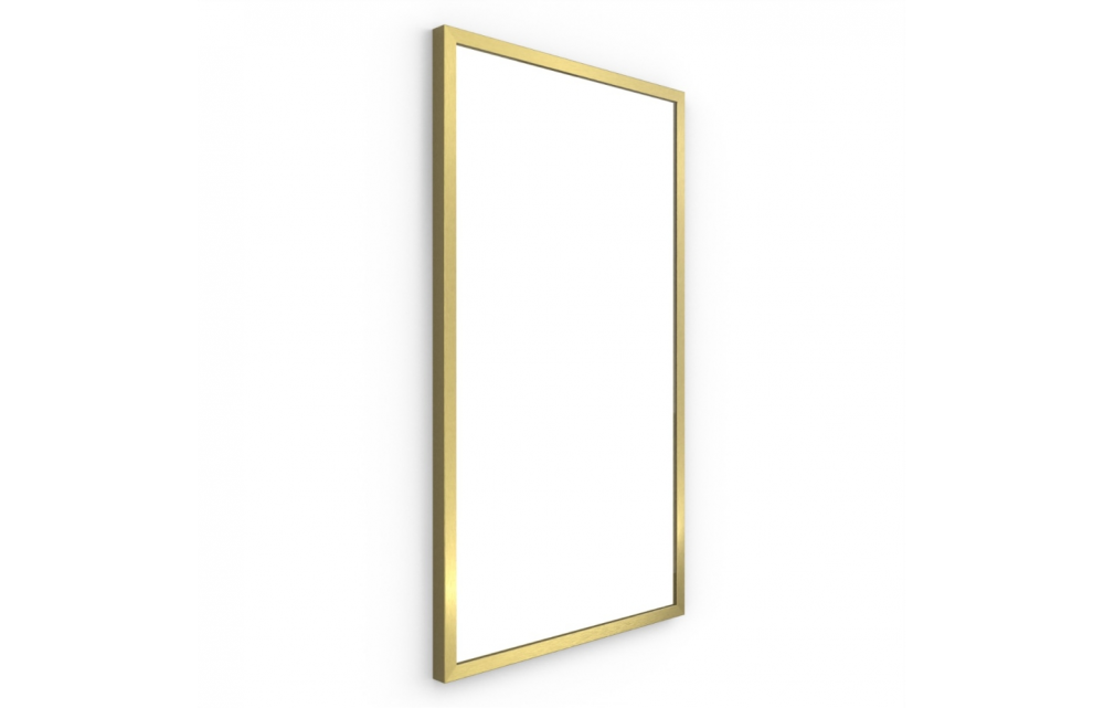 Origins Living Docklands Rectangular Mirror 40 Brushed Brass - 40x70cm B375691