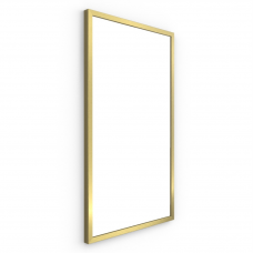 Origins Living Docklands Rectangular Mirror 40 Brushed Brass - 40x70cm B375691