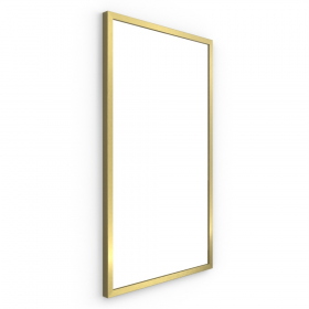 Origins Living Docklands Rectangular Mirror 40 Brushed Brass - 40x70cm B375691