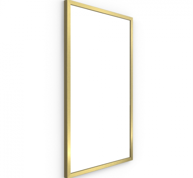 Dockland Rectangular Mirrors B375691 Origins Living Docklands Rectangular Mirror 40 Brushed Brass - 40x70cm B375691