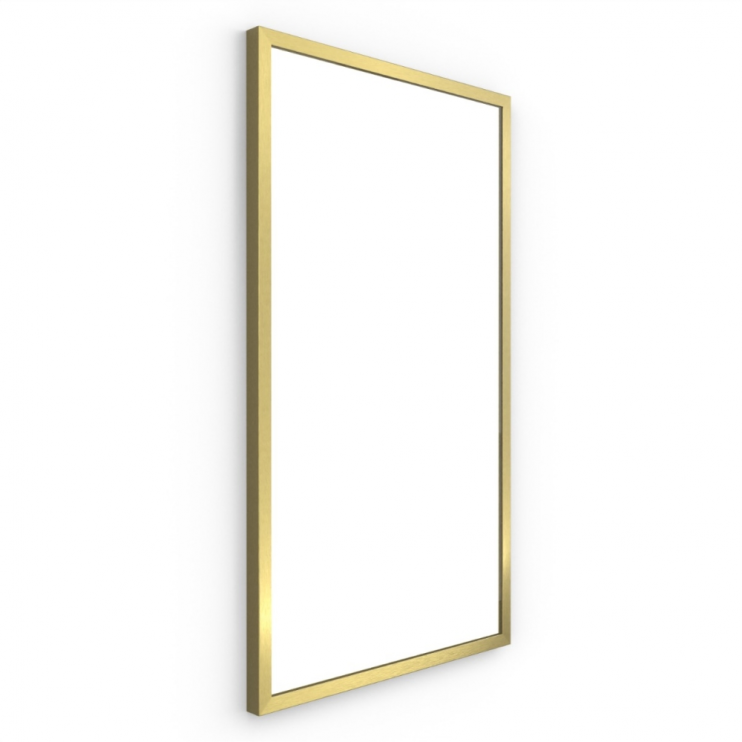 Origins Living Docklands Rectangular Mirror 40 Brushed Brass - 40x70cm B375691