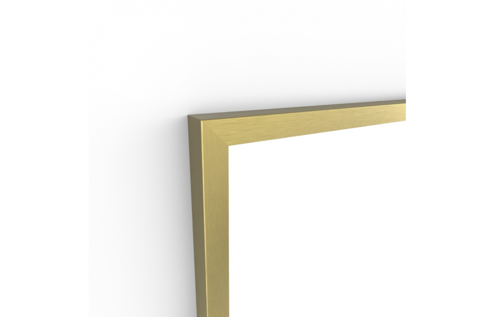Origins Living Docklands Rectangular Mirror 80 Brushed Brass - 80x100cm B375714