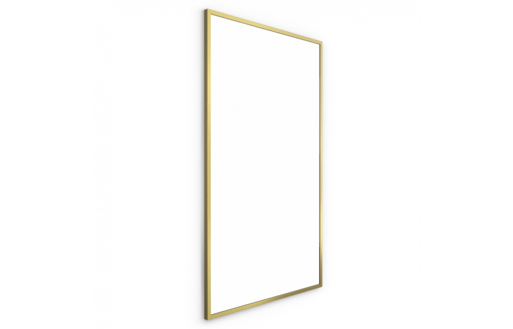 Origins Living Docklands Rectangular Mirror 120 Brushed Brass - 120x70cm B375707