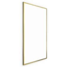 Origins Living Docklands Rectangular Mirror 120 Brushed Brass - 120x70cm B375707