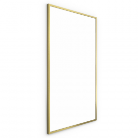 Origins Living Docklands Rectangular Mirror 120 Brushed Brass - 120x70cm B375707