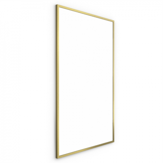 Origins Living Docklands Rectangular Mirror 120 Brushed Brass - 120x70cm B375707
