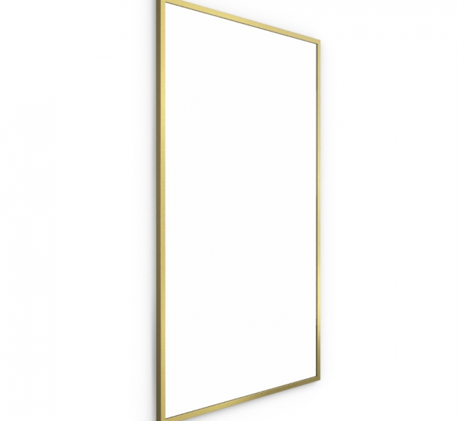 Dockland Rectangular Mirrors B375707 Origins Living Docklands Rectangular Mirror 120 Brushed Brass - 120x70cm B375707