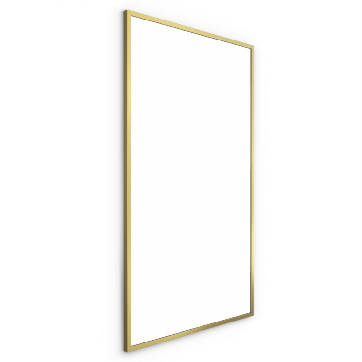 Origins Living Docklands Rectangular Mirror 120 Brushed Brass - 120x70cm B375707