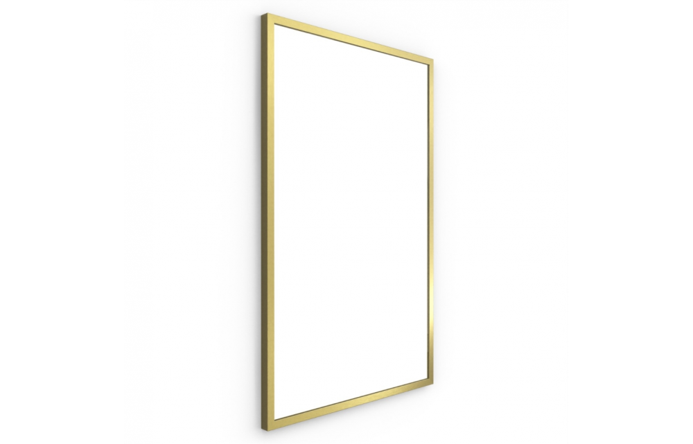 Origins Living Docklands Rectangular Mirror 50 Brushed Brass - 50x80cm B375554