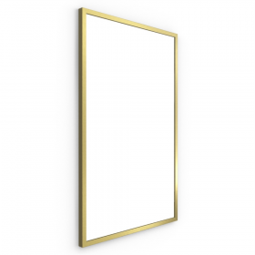 Origins Living Docklands Rectangular Mirror 50 Brushed Brass - 50x80cm B375554