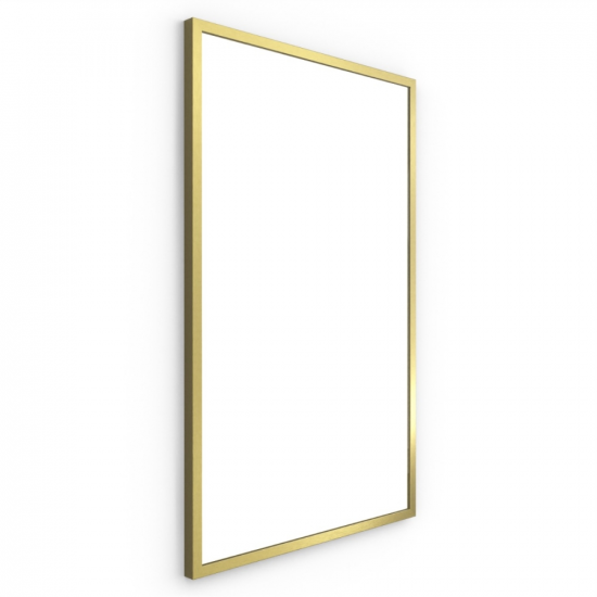 Origins Living Docklands Rectangular Mirror 50 Brushed Brass - 50x80cm B375554