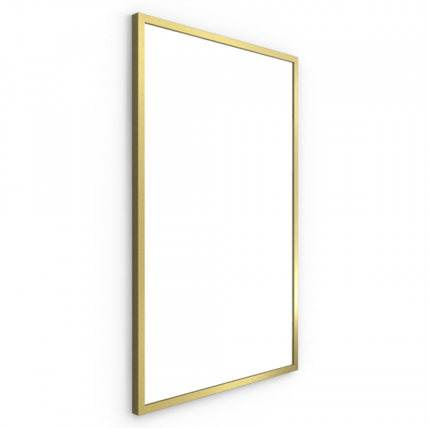Origins Living Docklands Rectangular Mirror 50 Brushed Brass - 50x80cm B375554