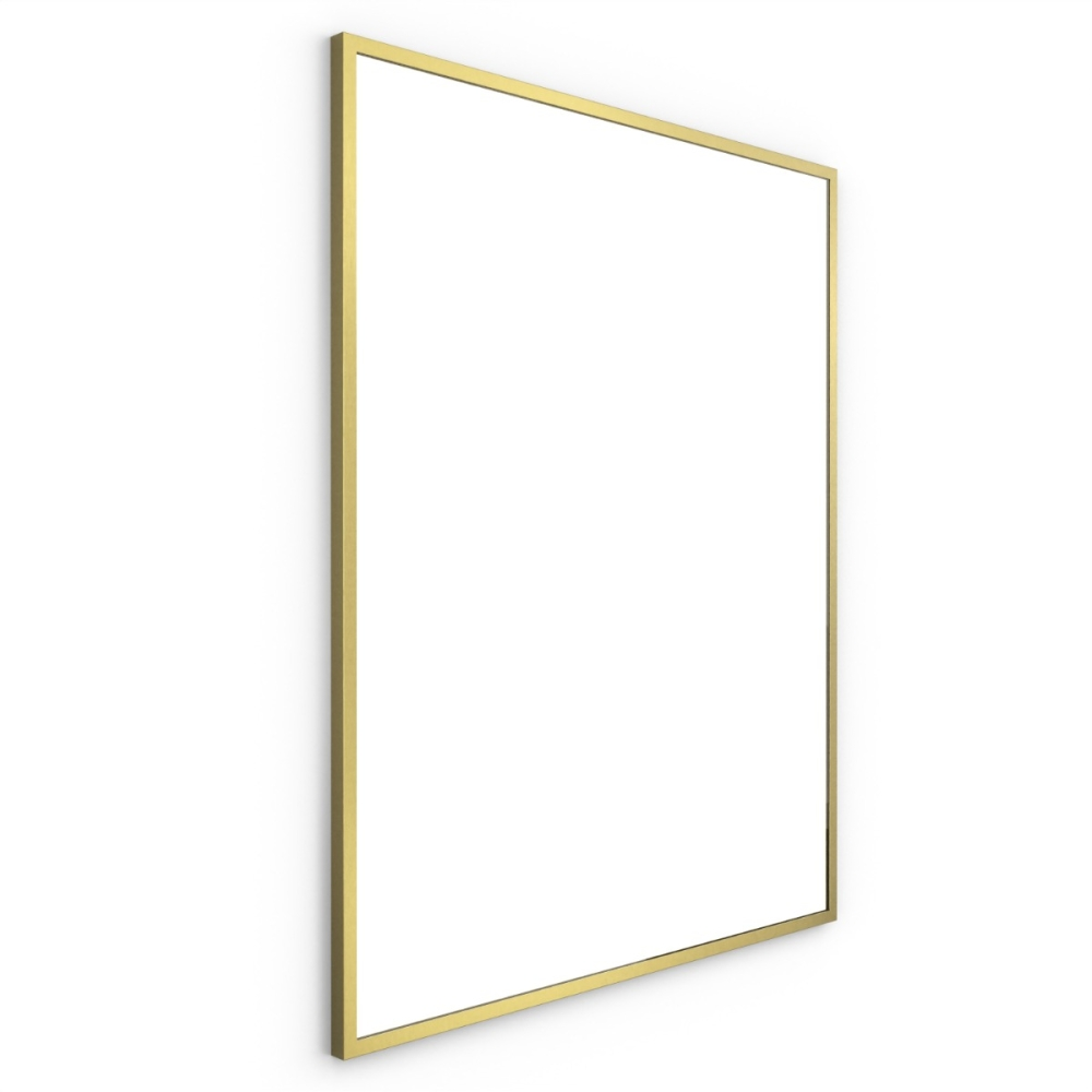 Origins Living Docklands Rectangular Mirror 80 Brushed Brass - 80x100cm B375714