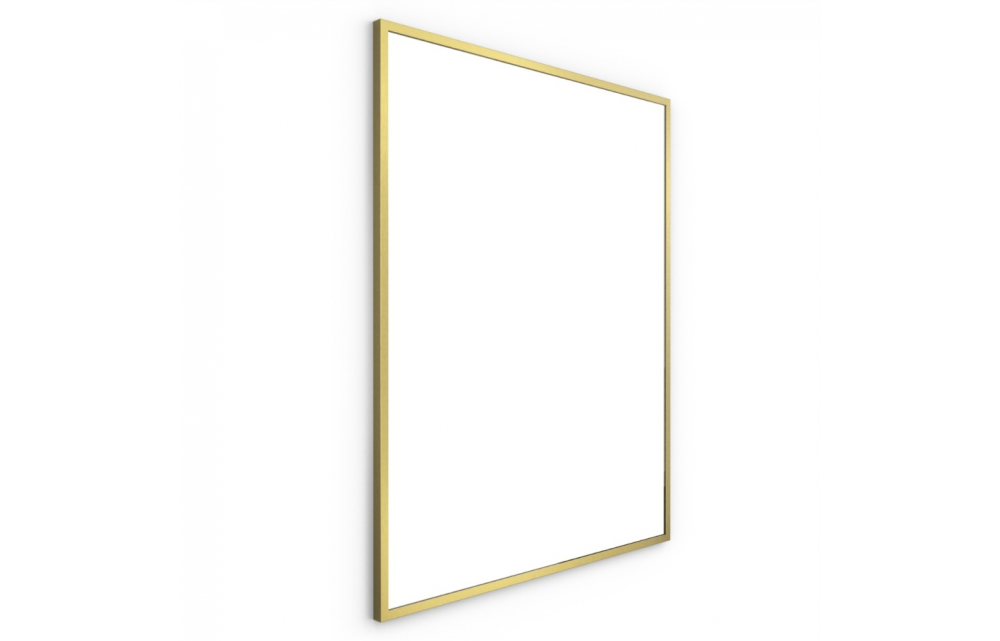 Origins Living Docklands Rectangular Mirror 80 Brushed Brass - 80x100cm B375714