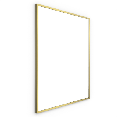 Origins Living Docklands Rectangular Mirror 80 Brushed Brass - 80x100cm B375714