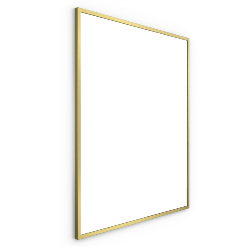 Dockland Rectangular Mirrors B375714 Origins Living Docklands Rectangular Mirror 80 Brushed Brass - 80x100cm B375714