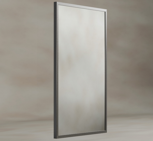 Dockland Rectangular Mirrors DKL-001058-GM Origins Living Docklands Rectangular Mirror 50 Gunmetal - 50x80cm DKL-001058-GM