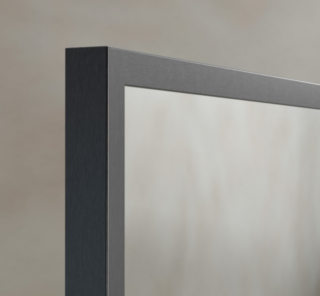 Dockland Rectangular Mirrors DKL-001058-GM Origins Living Docklands Rectangular Mirror 50 Gunmetal - 50x80cm DKL-001058-GM