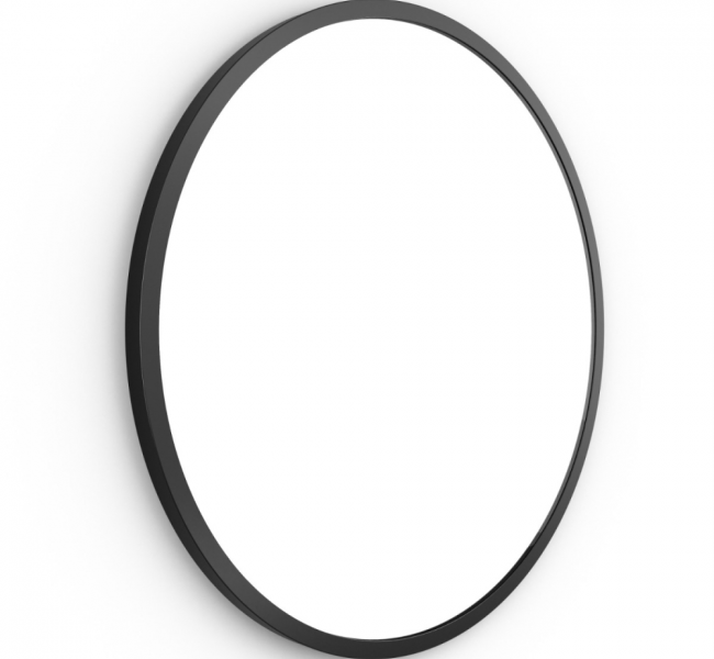 Dockland Round and Octagon Mirrors B375530 Origins Living Docklands Round Mirror 60cm Black B375530