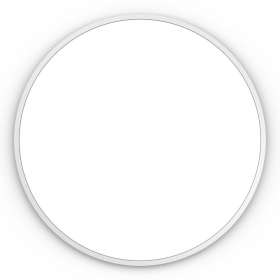 Origins Living Docklands Round Mirror 60cm White B375677