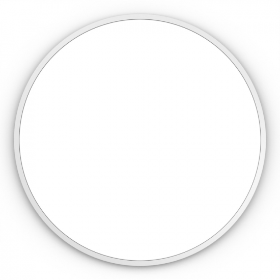 Origins Living Docklands Round Mirror 80cm White B375684