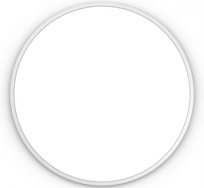 Dockland Round and Octagon Mirrors B375677 Origins Living Docklands Round Mirror 60cm White B375677