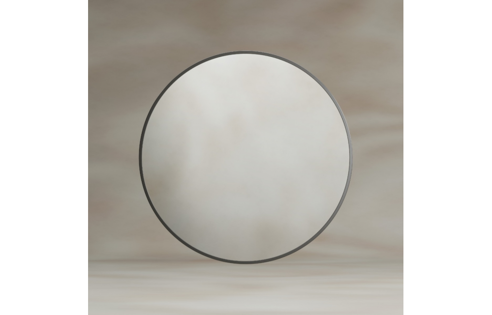 Origins Living Docklands Round Mirror 60cm Gunmetal DKL-00D060-GM