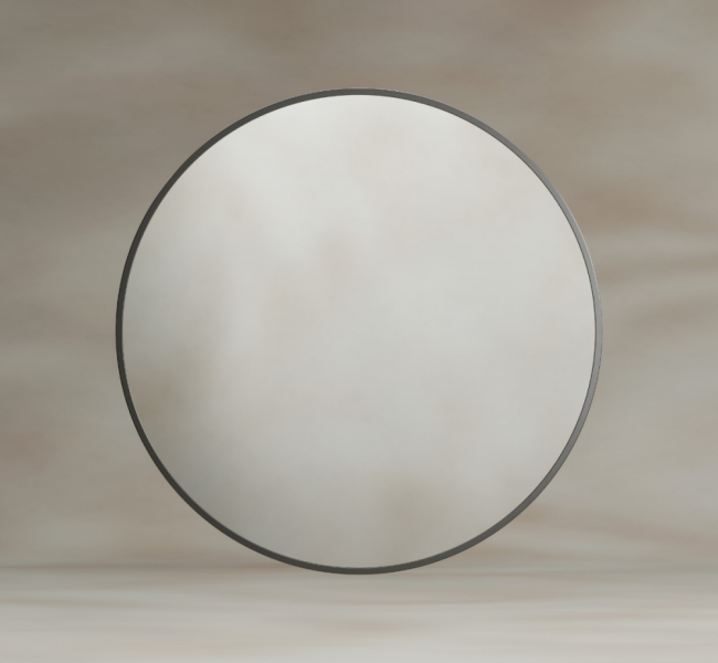 Dockland Round and Octagon Mirrors DKL-00D060-GM Origins Living Docklands Round Mirror 60cm Gunmetal DKL-00D060-GM