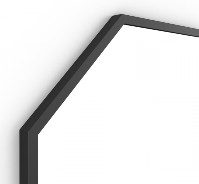 Dockland Round and Octagon Mirrors DKL-00T060-BK Origins Living Docklands Octagon Mirror 60cm Black DKL-00T060-BK