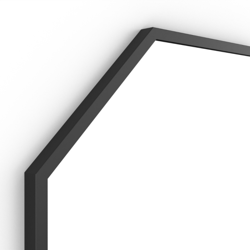 Dockland Round and Octagon Mirrors DKL-00T060-BK Origins Living Docklands Octagon Mirror 60cm Black DKL-00T060-BK