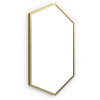 Dockland Capsule and Arched Mirrors B375509 Origins Living Docklands Hexagonal Mirror Brushed Brass - 50x75cm B375509