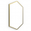 Origins Living Docklands Hexagonal Mirror Brushed Brass - 50x75cm B375509