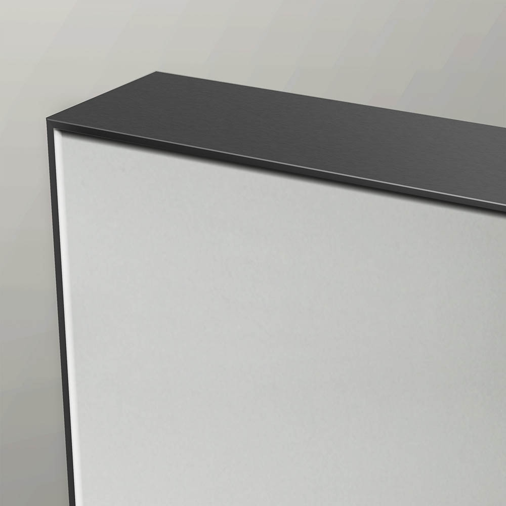 Origins Living Tate Rectangular Mirror 70 Black - 70x90cm B007892