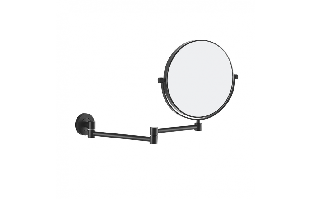 Origins Living Hutton Reversible 5x Magnifying Wall Mirror - Black HTN-007520-BK