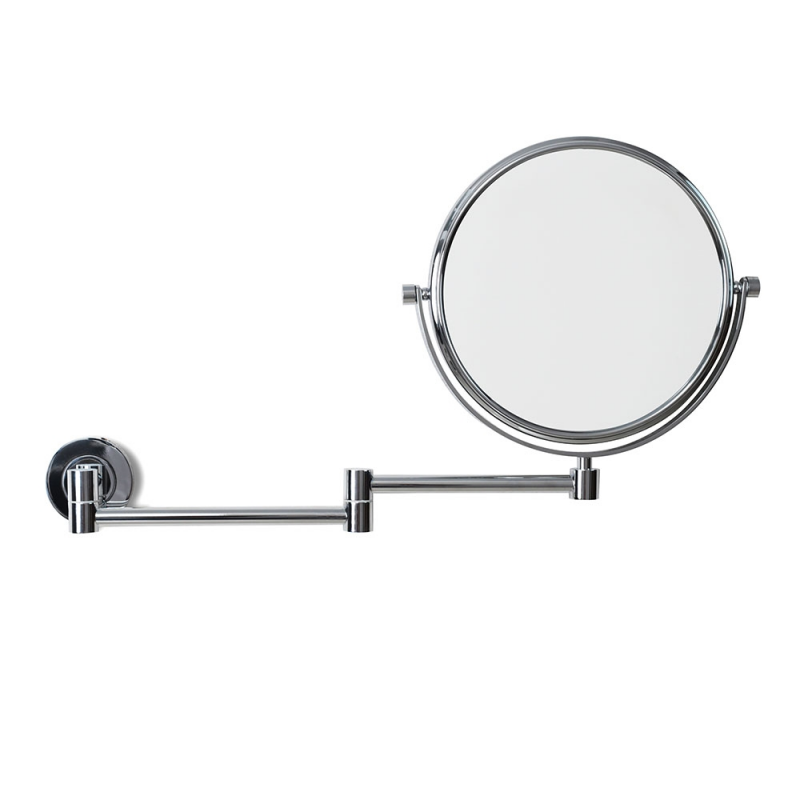 Bathroom Magnifying Mirrors HTN-007520-CH Origins Living Hutton Reversible 5x Magnifying Wall Mirror - Chrome HTN-007520-CH