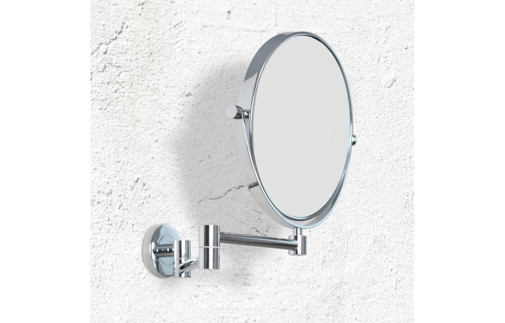 Origins Living Hutton Reversible 5x Magnifying Wall Mirror - Chrome HTN-007520-CH