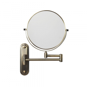 Origins Living Taylor Reversible 5x Magnifying Wall Mirror - Aged Brass TYL-007520-AB