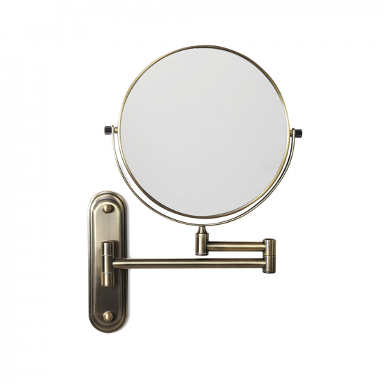 Origins Living Taylor Reversible 5x Magnifying Wall Mirror - Aged Brass TYL-007520-AB