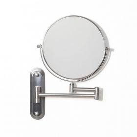Origins Living Taylor Reversible 5x Magnifying Wall Mirror - Brushed Nickel TYL-007520-BN