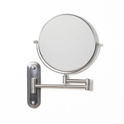 Origins Living Taylor Reversible 5x Magnifying Wall Mirror - Brushed Nickel TYL-007520-BN