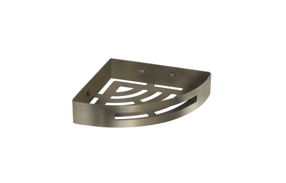 Origins Living Nerva Corner Shower Basket - Brushed Stainless Steel 2479-38 Origins Living Nerva Corner Shower Basket - Brushed Stainless Steel 2479-38