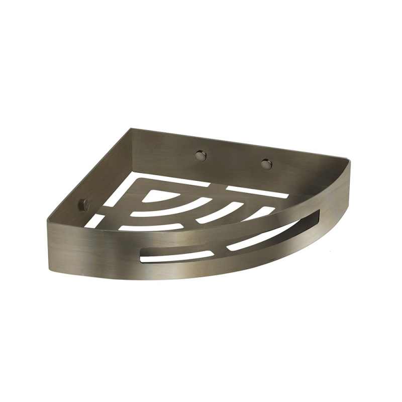 All Shower Baskets 2479-38 Origins Living Nerva Corner Shower Basket - Brushed Stainless Steel 2479-38